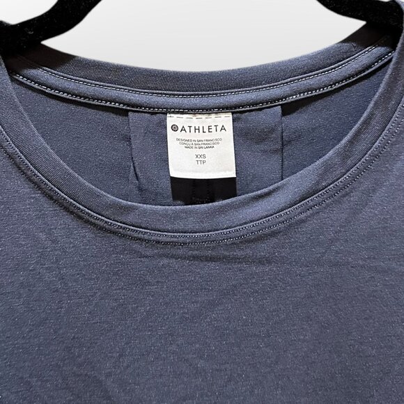 Athleta With Ease Tee Blue T-Shirt Blouse Women - Picture 3 of 7